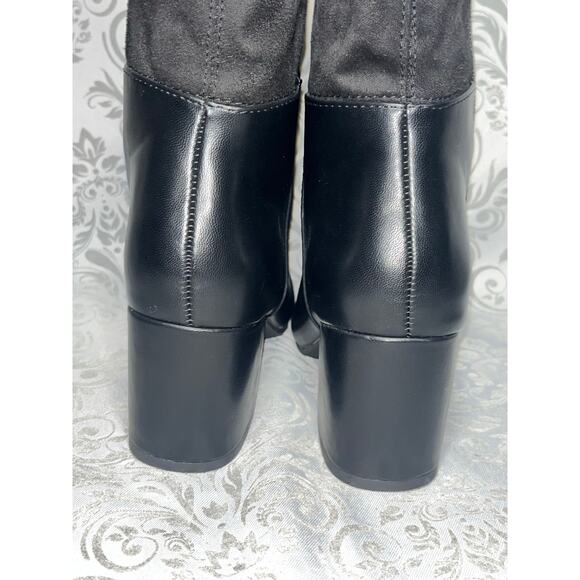 SO® Selina Women’s Onyx Block Heel Boots – Size 6.5 - Picture 3 of 5